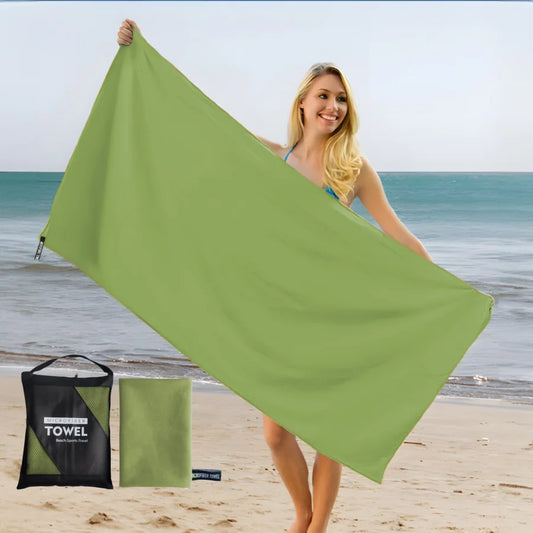 Serviette de Plage Oversize - Ultra-Absorbante et Anti-Sable